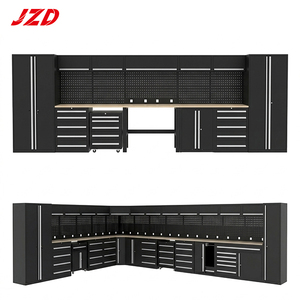 JZD Nuovo Design: Armadietti Portautensili Combinati per Garage, Banco da Lavoro in Metallo con Cassetti, Carrello Portautensili con Attrezzi - Product Image 1