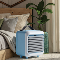Nouveau ventilateur USB sans pales 2025 avec lumière UV, moteur DC, contrôle tactile, minuterie, mini, design élégant, électrique, faible bruit, 3 vitesses, portable