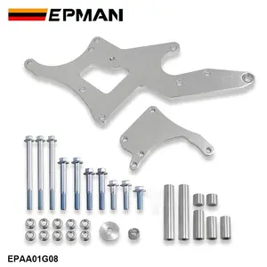 EPMAN Motor Serpentine Bracket Alternador Power Steering Pump Swap Conversão Para LS Acessórios Do Carro EPAA01G08