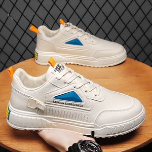 Custom Trendy Fashion <strong>White</strong> <strong>Sneakers</strong> for Men Casual Shoes Men Flat - Product Image 3