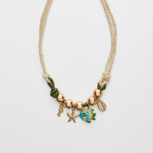 สร้อยคอเชือกสแตนเลสชุบทองสานด้วยมือ สไตล์พุทธศาสนา สำหรับผู้หญิง ใส่ในช่วงฤดูร้อน วันหยุด หรือทำเป็นจี้ DIY ดีไซน์โดดเด่น - Product Image 4