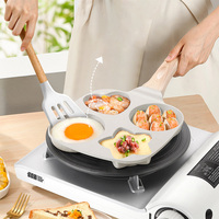 Poêles à gaz à induction compatibles double chaud soleil lune étoile Maifan poêle à frire antiadhésive poêle à fond plat pour oeufs hamburgers omelettes