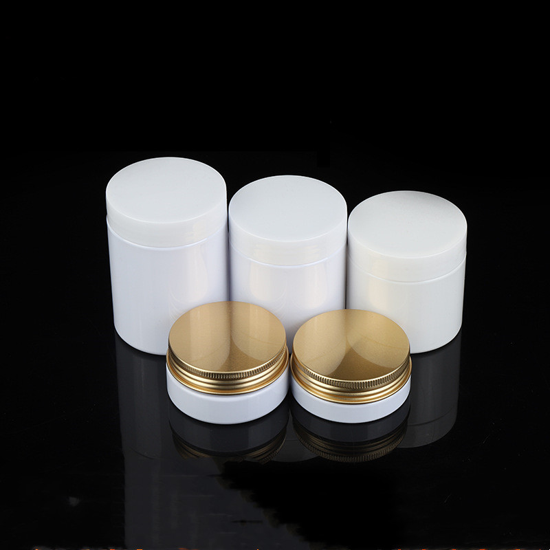 rose gold frosted jar