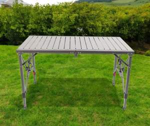 Mesa Plegable de Aluminio APT119 Ligera y Resistente para Jardín, Picnic, Barbacoa, Playa, Camping y Exteriores - Product Image 5