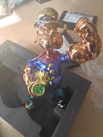1 pièce, échantillon de placage, galvanoplastie, couleur personnalisée, Art, Sculpture, canard, 60cm, 40CM, décoration Popeye, Statues Popeye, bricolage, décoration intérieure