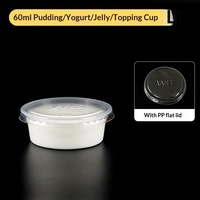 Gobelet à sauce jetable en PP à paroi simple épaissi, bol à soupe, boîte d'emballage alimentaire à emporter, boîte pour pudding, gelée, crème glacée avec couvercle, usage commercial
