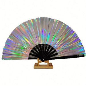Custom Eco-Friendly <b>Large</b> PVC Hand <b>Fan</b> Traditional Folk Art Bamboo Design Classic DIY Home Decoration for Chinese New Year - Product Image 6