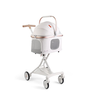 Panier pliable et séparable de <span class=keywords><strong>poussette</strong></span> <span class=keywords><strong>d</strong></span>'animal familier <span class=keywords><strong>d</strong></span>'alliage <span class=keywords><strong>d</strong></span>'aluminium portatif <span class=keywords><strong>pour</strong></span> les petits et moyens chiens et chats <span class=keywords><strong>pour</strong></span> des sorties - Product Image 2