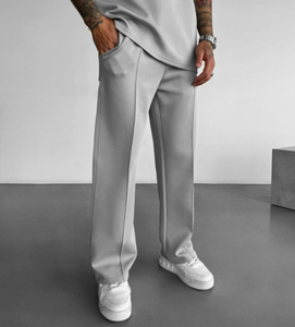 Pantalon TN personnalisé pour homme, coupe ample, tissu de plongée, 95% polyester, 5% élasthanne, jambe droite, pantalon le plus vendu - Product Image 1