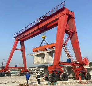 رافعة بوابية متنقلة مطاطية الإطارات مخصصة حسب الطلب من الشركة المصنعة الصينية للتصدير العالمي - Product Image 3