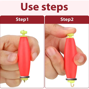 Vente en gros 0.75 ''1.0'' 1.25 ''1.5'' Mer Bouy EPS Mousse Snap on Round Pesé Personnaliser Flotteurs <span class=keywords><strong>De</strong></span> Pêche Bobbers - Product Image 3