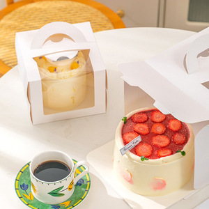 Scatola di Carta Personalizzata per Regali di Compleanno di Lusso con Logo Stampato, Dimensioni Personalizzabili 8x8x2 10x10x6 <span class=keywords><strong>cm</strong></span>, Scatola per Torte con Finestra da <span class=keywords><strong>5</strong></span> 6 <span class=keywords><strong>8</strong></span> 10 12 Pollici - Product Image 2