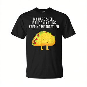 Camiseta Cool Tacos My Shell Is The Only Thing Keeping Me Together, unisex, para adultos, manga corta, cuello redondo, impresión digital - Product Image 2