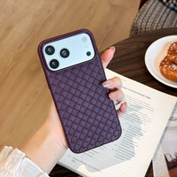Étui de téléphone en TPU souple à motif tissé pour la dissipation thermique pour iPhone 18 Pro Max 17 Pro 16