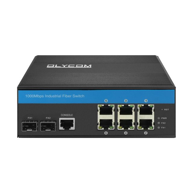 8-port gigabit L2+ managed industrial ethernet switch Guangdong factory manufacturer