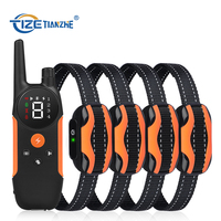 Collar de entrenamiento eléctrico para perros, Control remoto, descarga, recargable, 1000 pies, 2
