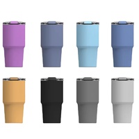 La tasse en aluminium réutilisable de la mode 600ml pour les tasses à boire jetables de bière de barre de partie acceptent l'OEM d'ODM