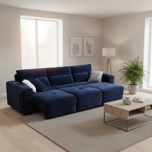 Living Room Furniture <strong>Sofa</strong> Modern Folding <strong>Bed</strong> <strong>Sofa</strong> 3 Seater <strong>Blue</strong> Convertible <strong>Sofa</strong> <strong>Bed</strong> - Product Image 2
