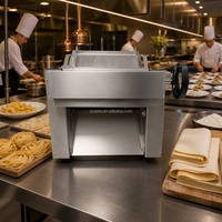 Machine à rouler la pâte entièrement automatique, presse à pizza électrique commerciale, laminoir en acier inoxydable, presse à nouilles pour boulangerie, 220v