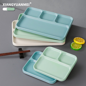 Plato para carne de barbacoa Xiangyuanmei de plástico imitación porcelana con múltiples compartimentos, plato para salsas y condimentos de barbacoa. - Product Image 2