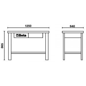BETA - 058000300 Établi vide-EAN 8014230424989 BANCS DE TRAVAIL ET TABLES - Product Image 3