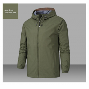 <span class=keywords><strong>Chaqueta</strong></span> Cortavientos <span class=keywords><strong>para</strong></span> Hombre <span class=keywords><strong>y</strong></span> <span class=keywords><strong>Mujer</strong></span>, Ligera, con Capucha <span class=keywords><strong>y</strong></span> Cremallera, de Poliéster, <span class=keywords><strong>para</strong></span> Senderismo, Camping <span class=keywords><strong>y</strong></span> Uso Casual - Product Image 6