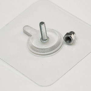 Transparent Self-adhesive Unmarked Screw Stickers Nail-free Sticky Tape Screw For Bathroom Shelves Storage Rack Wall Hook