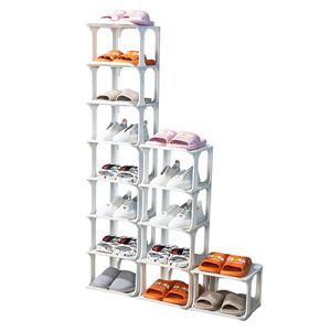 Zapatero Simple de Múltiples Niveles, Económico, para Dormitorio, Mueble para Zapatos, Estrecho, para Entrada, Montado en la Pared, a Prueba de Polvo - Product Image 1