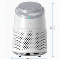 Purificateur d'air de bureau avec filtre HEPA H13, alimentation Type-C, faible bruit, purificateur d'air portable pour chambre à coucher, bureau, chambre de bébé