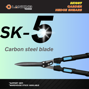 551087 Cisaille à haies télescopique composée 710 mm SK-5 avec tube métallique noir télescopique et poignée souple pour arbustes de jardin - Product Image 5