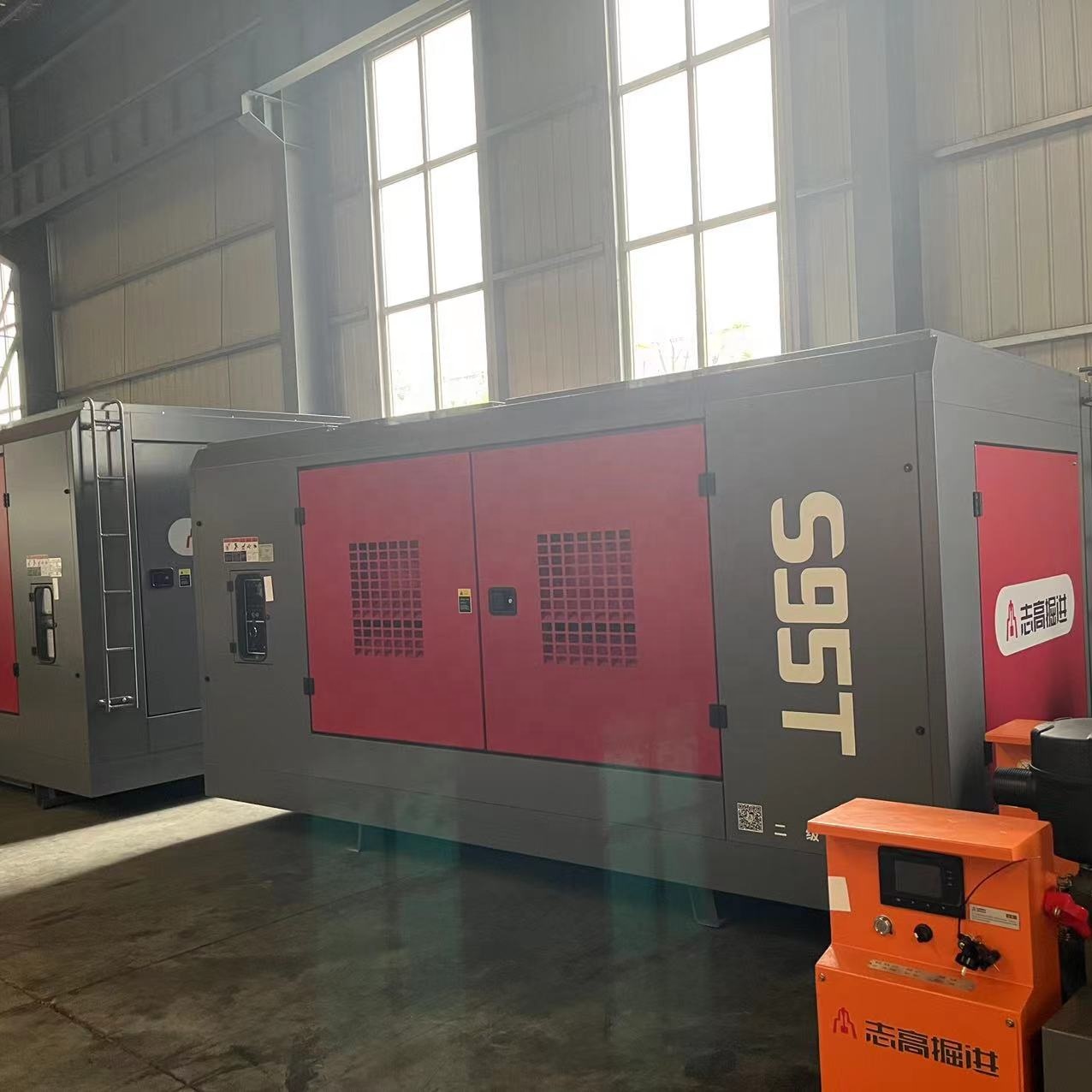 Гранитный компрессор Zhigao Factory Zega S95cd, дизель, 24 бар, стационарный воздушный компрессор для сверления камня