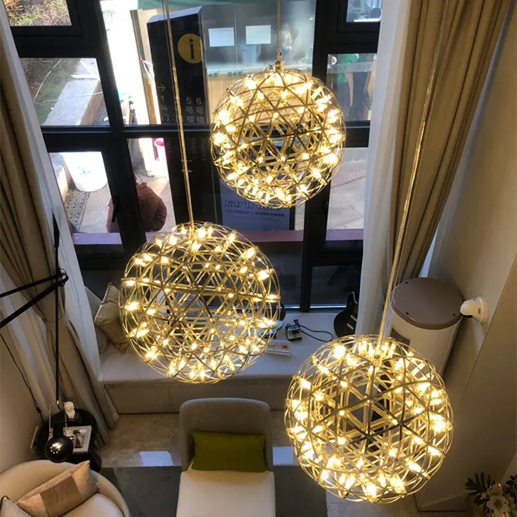 Wholesale low-priced LED chandeliers fireworks hotel staircases hanging chandeliers home decoration