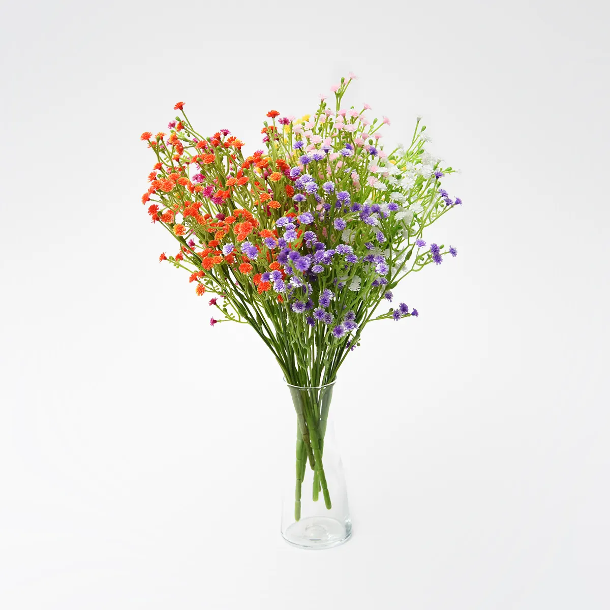 Holesale-Arreglo de flores de 7 ramas artificiales de gypsophila, para decoración de bebés