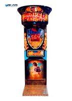 Neofuns Machine de jeu d'arcade de boxe à pièces Big King Kick Punching Fire Boxer Machine Punch Machine