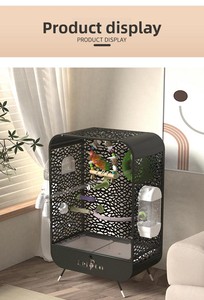 Cage à oiseaux en métal durable, grande et personnalisable, de luxe, pour l'Europe et l'Amérique - Product Image 4