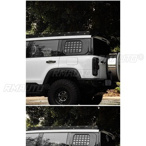 อุปกรณ์ตกแต่งภายนอก BJ40 ตาข่ายกันยุงข้างหน้าต่าง  แถบตกแต่งสีดำสำหรับเสา D ของหน้าต่างด้านข้าง ชิ้นส่วนตกแต่งดัดแปลง - Product Image 4