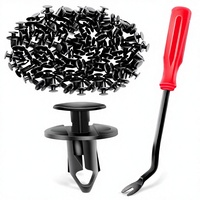 100 pièces de clips de fixation en nylon pour pare-chocs, compatibles GM 21030249 et Ford N807389S, 1 outil de démontage de fixation en bonus