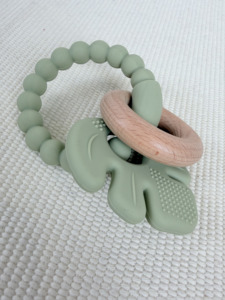 Bracelet de <span class=keywords><strong>dentition</strong></span> <span class=keywords><strong>Montessori</strong></span> en silicone, <span class=keywords><strong>anneau</strong></span> à mâcher en bois naturel pour bébés de 0 à 24 mois, jouet sensoriel de <span class=keywords><strong>dentition</strong></span> - Product Image 3