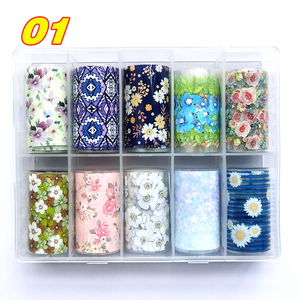 Calcomanía artística para uñas, lámina de aluminio para decoración artística de uñas, la más popular, nueva moda, 1 - Product Image 1