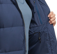 Veste en duvet d'oie sur mesure pour femme, vêtement d'extérieur, doudoune légère, doudoune d'hiver rembourrée en coton, longue veste en duvet pour femme