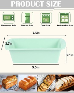 Molde de Silicona para Pan de 7.5 Pulgadas, Antiadherente, Reutilizable, para Horno y Congelador, Libre de BPA - Product Image 2