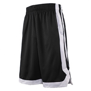 Kids Basketball Shorts Black Quick Dry Loose Fit Summer Training Pants For Boys 8-9 Years Old - Product Image 1
