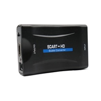 1080P SCART zu HDMI Audio-Video-Upscaler-Konverter AV-Signaladapter für HD-TV DVD für Sky Box STB Fernseher