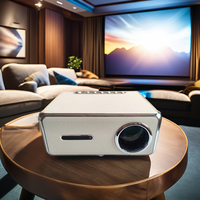 Projecteur YP530 LED Mini Home Cinéma 1080P 4K 3D Smart WiFi 6 Android HIFI Stéréo 600 Lumens 3 Lentilles en Verre