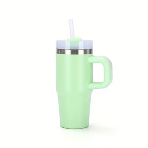 Gobelet isotherme en acier inoxydable de 14 oz pour enfants avec poignée, pour boissons chaudes/froides, design portable pour l'école et les activités de plein air - Product Image 4