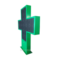 Corps vert d'extérieur P10 animé LED couleur magasin de médicaments intérieur SMD pharmacie signe croisé étanche