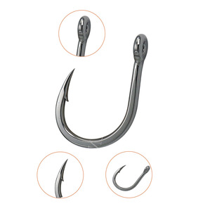 Ami da pesca in acciaio ad alto tenore di carbonio Yiwu per la pesca in mare, all'ingrosso dalla fabbrica, ami a cerchio per tonno e grandi prede, per la pesca di carpe, persici e pesci da barca - Product Image 4