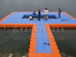 Jaula flotante para peces Cubo pontón modular Muelle flotante de plástico HDPE - Product Image 2