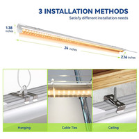 Système hydroponique Microgreen 4x4ft Stripe T5 36 w Tube à spectre complet ferme verticale 36 watt Led élèvent la lumière