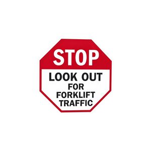 Pegatina Antideslizante Impermeable para Piso - Señal de Seguridad de Vinilo 'ATENCIÓN: Tráfico de Montacargas' para Pasillos de Almacén y Pisos de Fábrica - Product Image 1